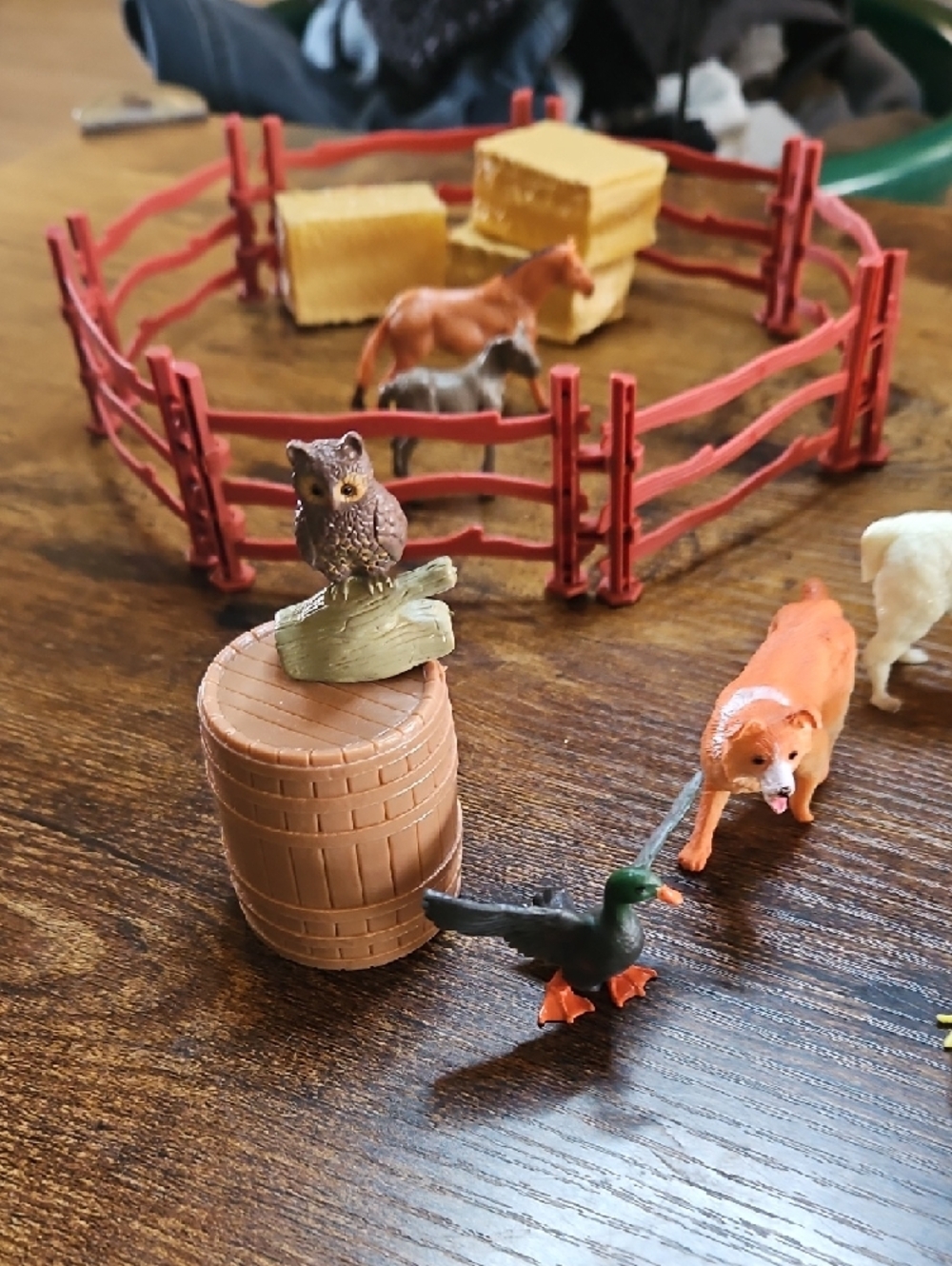 Toy Farm Animal Lot - Mixed Plastic Farm Animals with Accessories - Picture 5 of 5